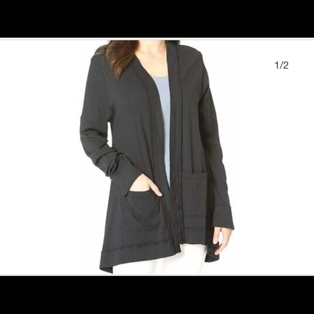 Fresh Produce skipper cardigan grey long sleeve